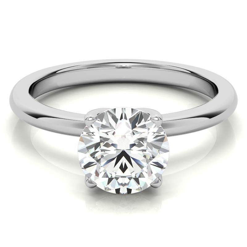 Novo Round Brilliant Moissanite Solitaire Ring