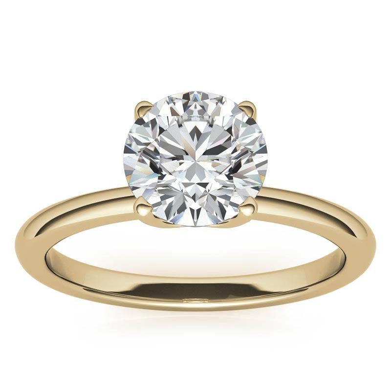 Novo Round Brilliant Moissanite Solitaire Ring