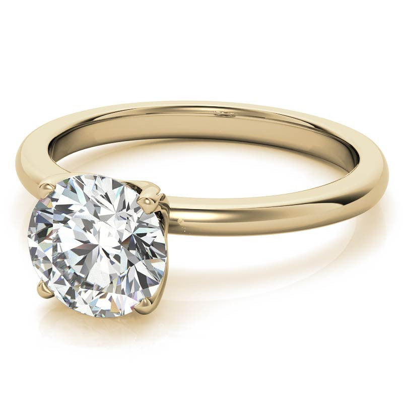 Novo Round Brilliant Moissanite Solitaire Ring