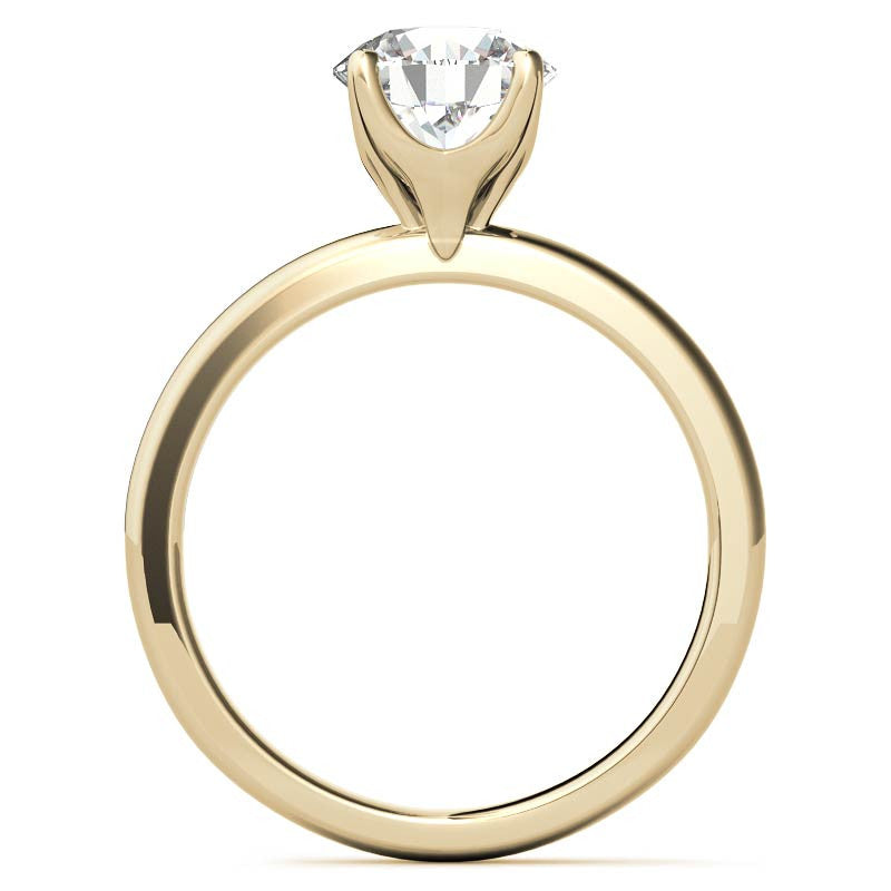 Novo Round Brilliant Moissanite Solitaire Ring