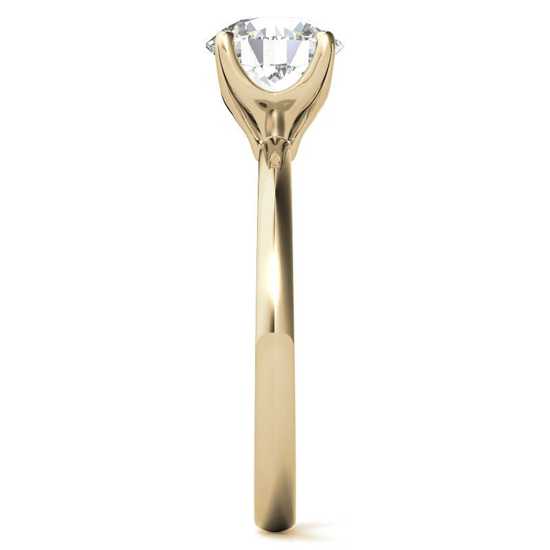 Novo Round Brilliant Moissanite Solitaire Ring