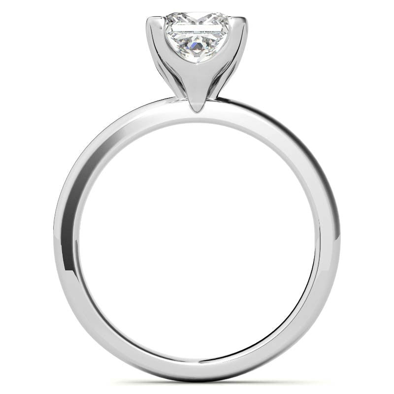 Novo Princess cut Moissanite Solitaire Ring