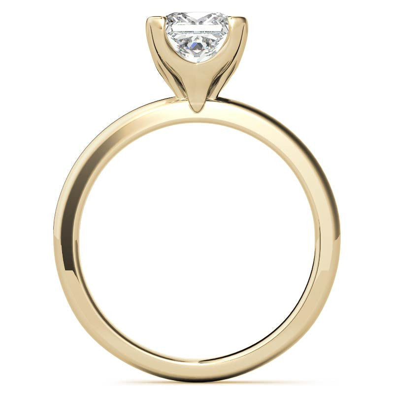 Novo Princess cut Moissanite Solitaire Ring