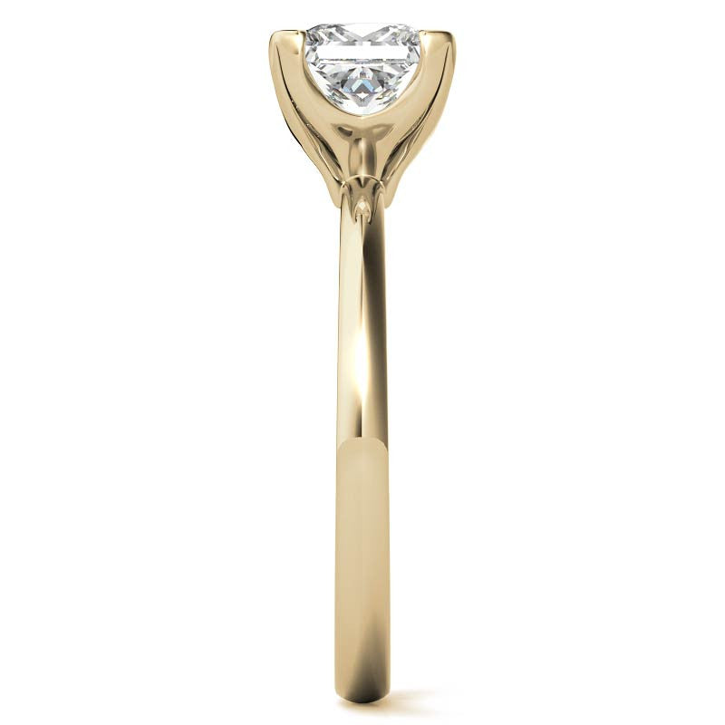 Novo Princess cut Moissanite Solitaire Ring