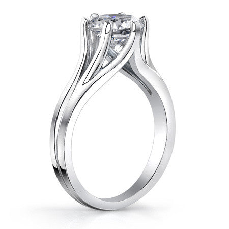 Round Brilliant Moissanite 6-Prong Solitaire Ring