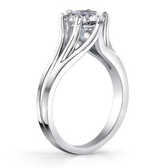 Round Brilliant Moissanite 6-Prong Solitaire Ring