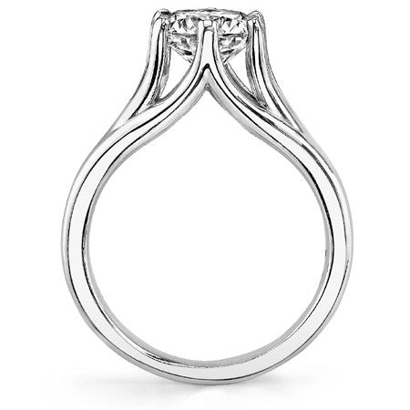 Round Brilliant Moissanite 6-Prong Solitaire Ring