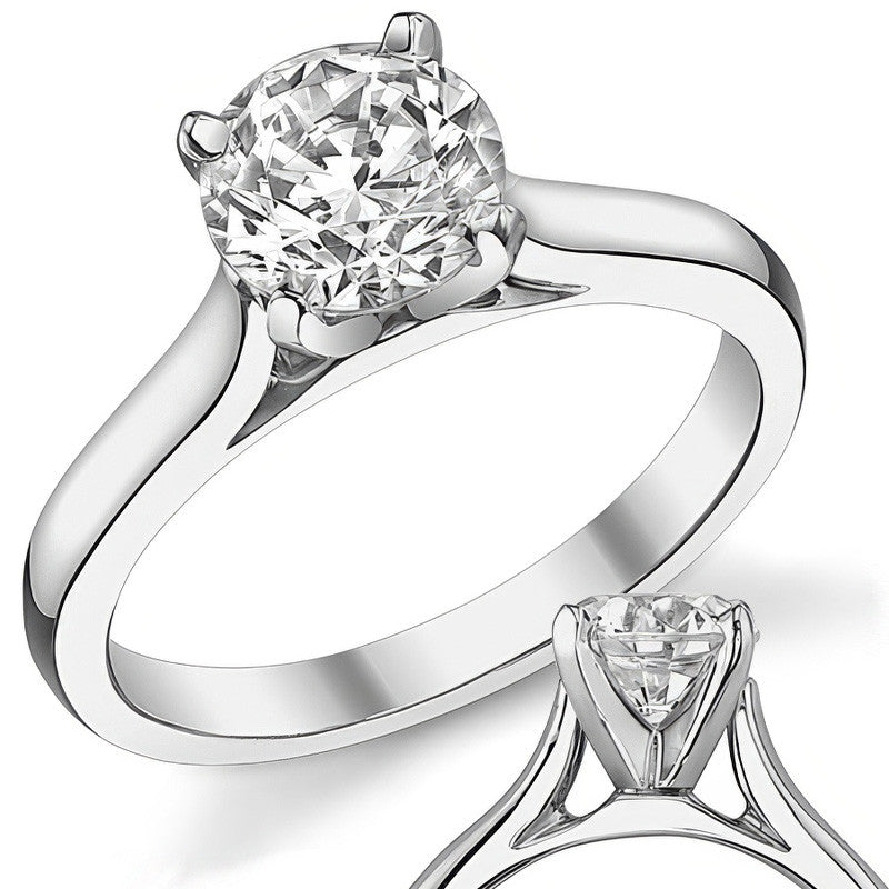 Cathedral Moissanite Solitaire Setting