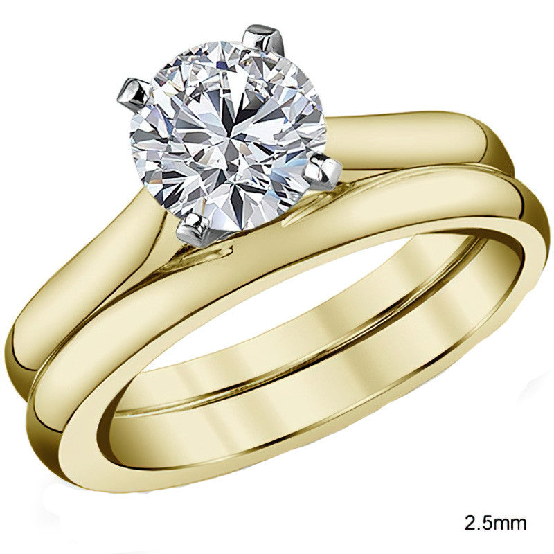 Cathedral Moissanite Solitaire Setting