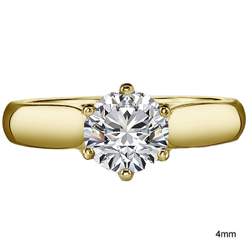 Cathedral Moissanite Solitaire Setting