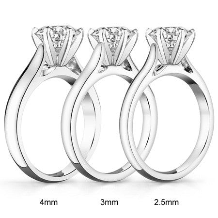 Cathedral Moissanite Solitaire Setting