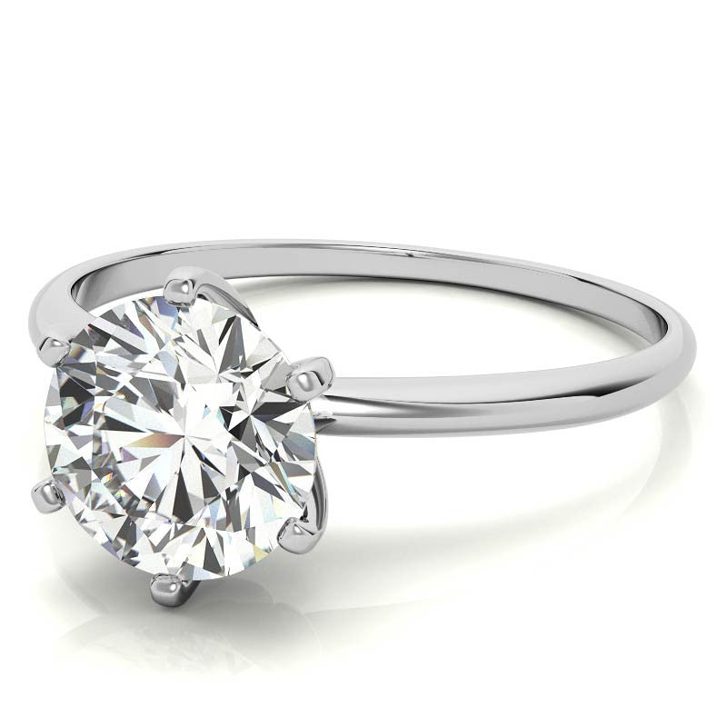 Petite Moissanite Solitaire Ring (1.5mm)