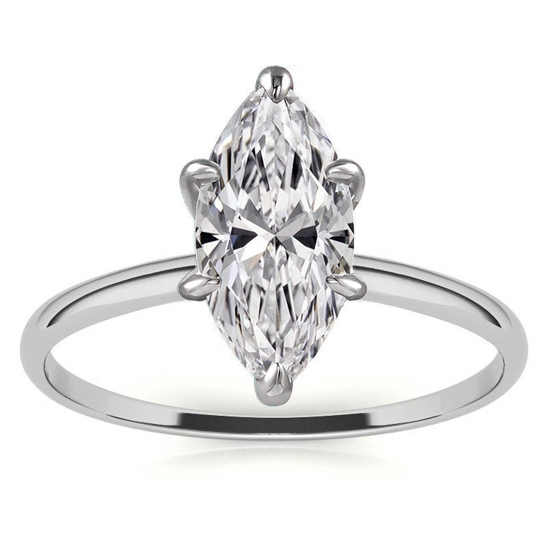 Petite Moissanite Solitaire Ring (1.5mm)