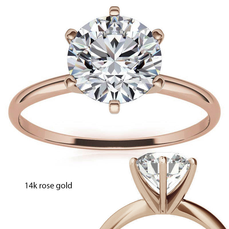 Petite Moissanite Solitaire Ring (1.5mm)