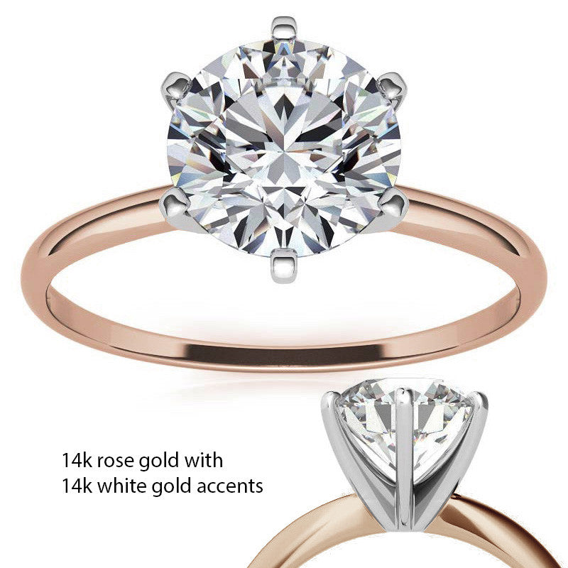 Petite Moissanite Solitaire Ring (1.5mm)