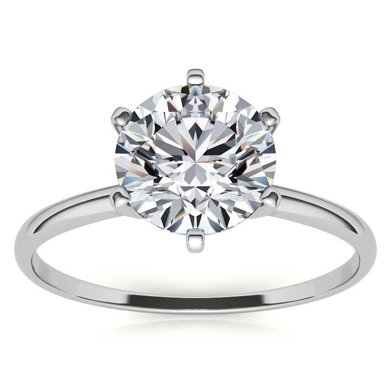 Petite Moissanite Solitaire Ring (1.5mm)