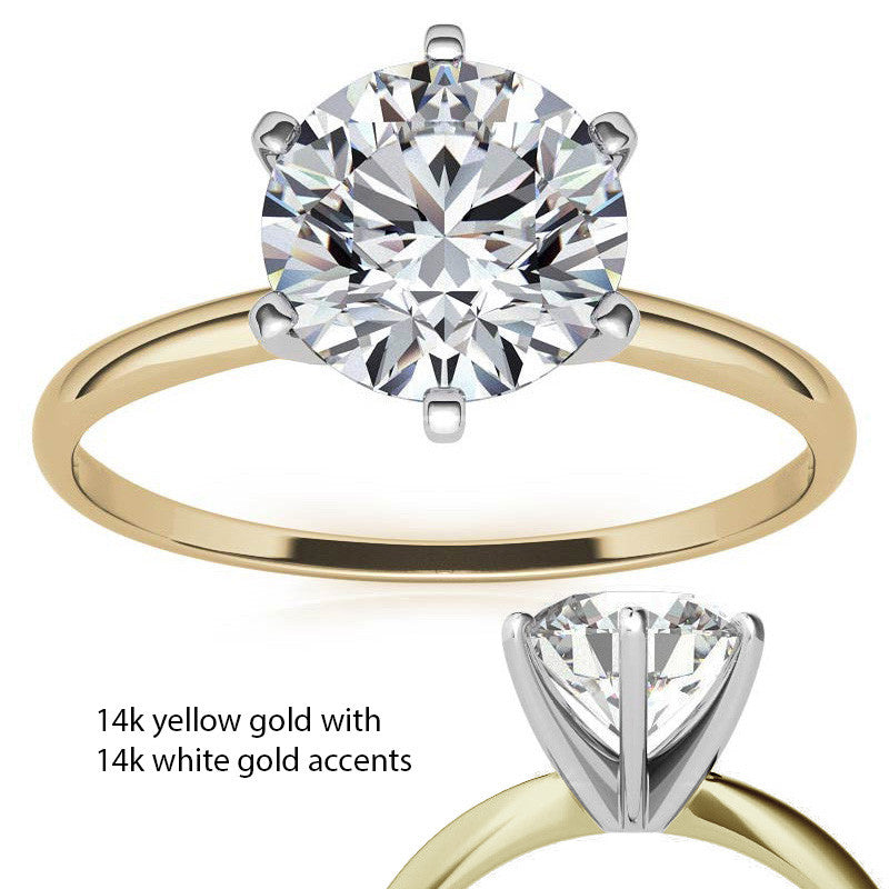 Petite Moissanite Solitaire Ring (1.5mm)