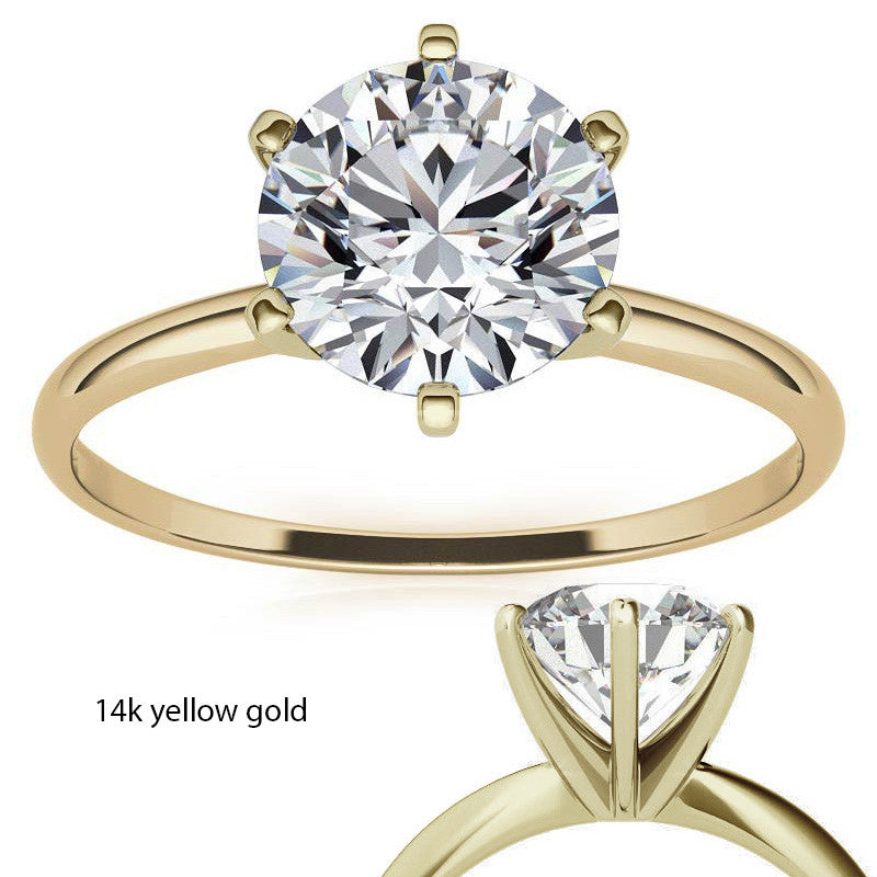 Petite Moissanite Solitaire Ring (1.5mm)