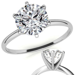 Petite Moissanite Solitaire Ring (1.5mm)