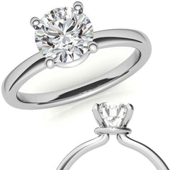 Round Brilliant Moissanite Solitaire Ring