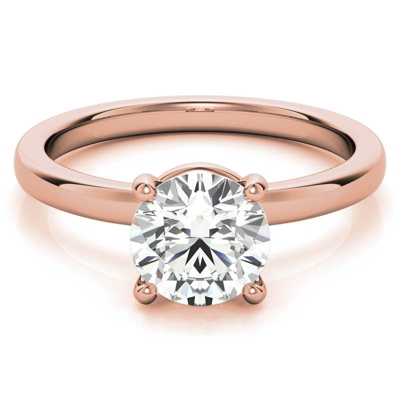 Round Brilliant Moissanite Solitaire Ring