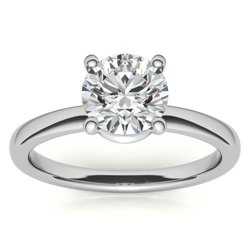 Round Brilliant Moissanite Solitaire Ring