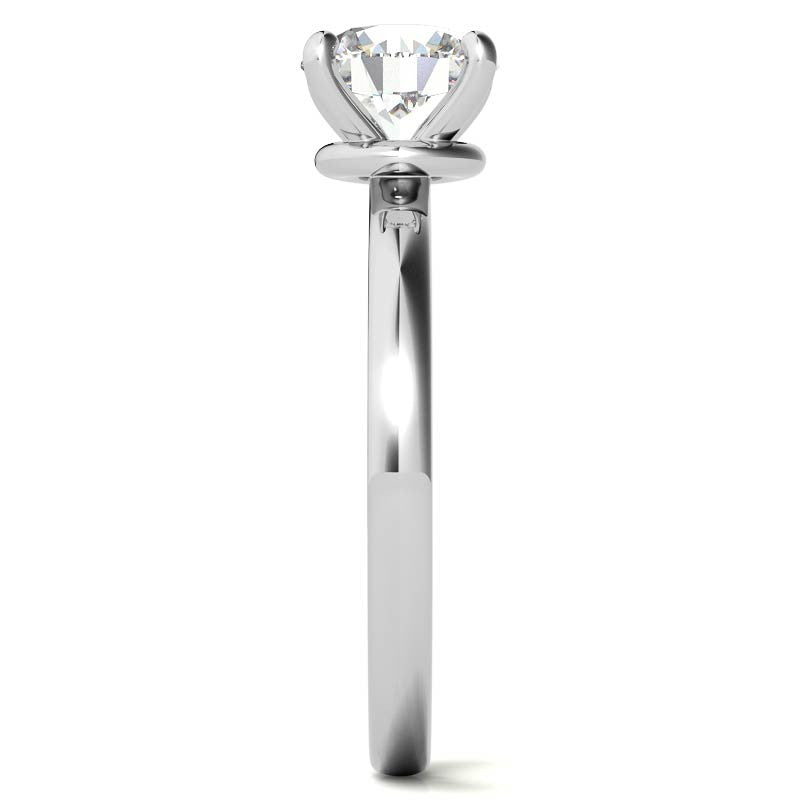 Round Brilliant Moissanite Solitaire Ring
