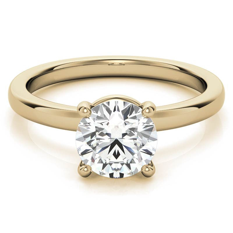 Round Brilliant Moissanite Solitaire Ring