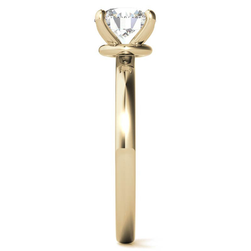 Round Brilliant Moissanite Solitaire Ring