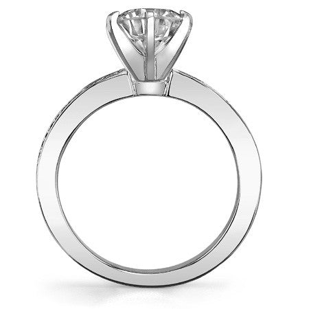 Moissanite Celtic Knot Solitaire Ring