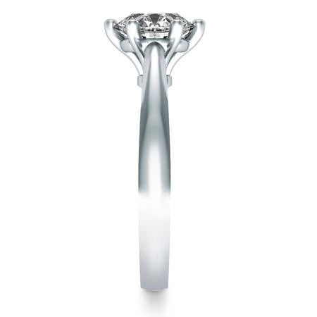 Round 6-Prong Cathedral Solitaire Ring