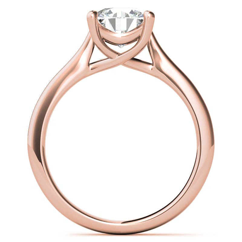 Round Petite Trellis 4-Prong Solitaire Ring