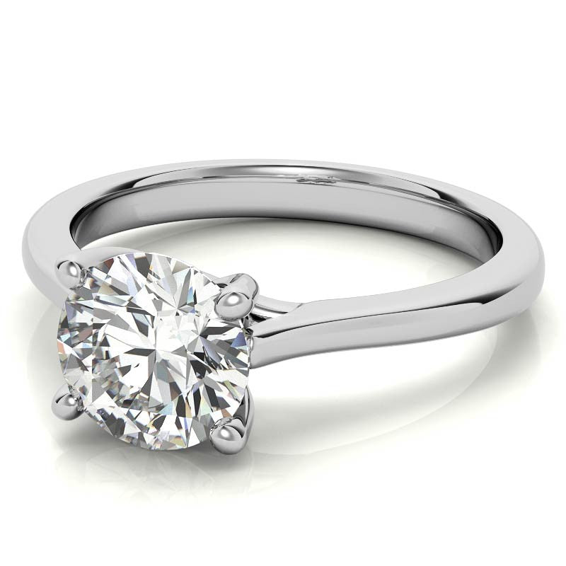Round Petite Trellis 4-Prong Solitaire Ring