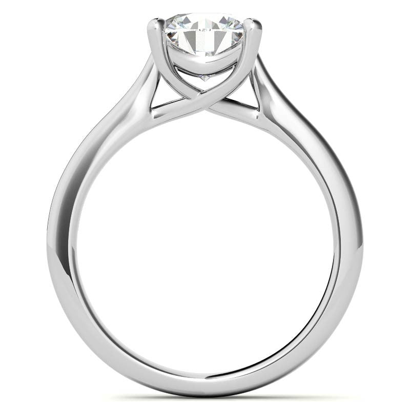 Round Petite Trellis 4-Prong Solitaire Ring