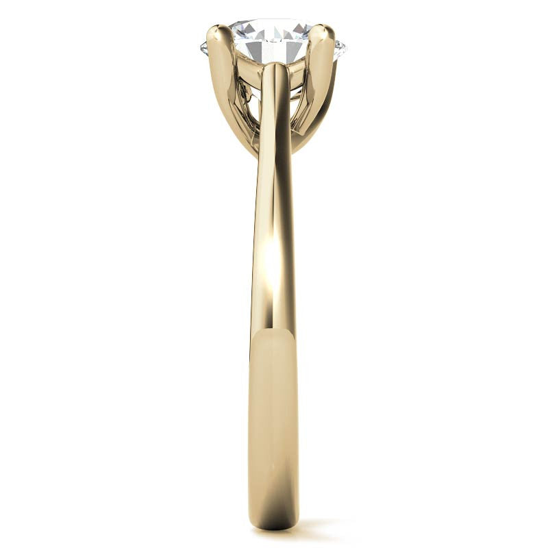 Round Petite Trellis 4-Prong Solitaire Ring