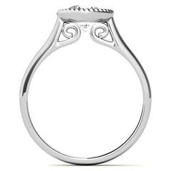 Petite Bezel Round Brilliant Moissanite Milgrain Solitaire Ring