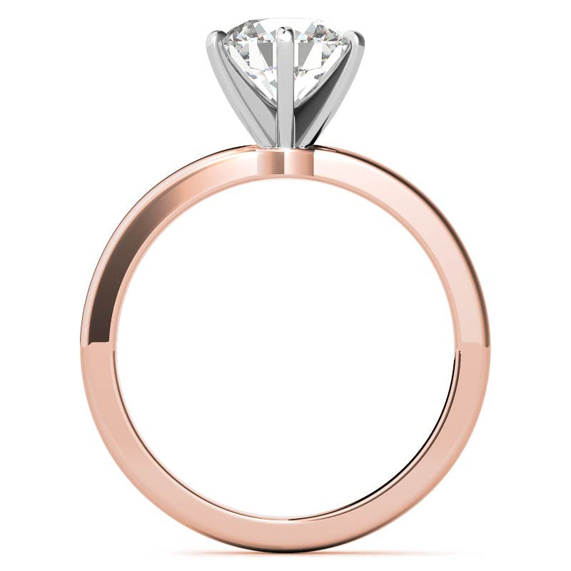 2mm Moissanite Solitaire Ring