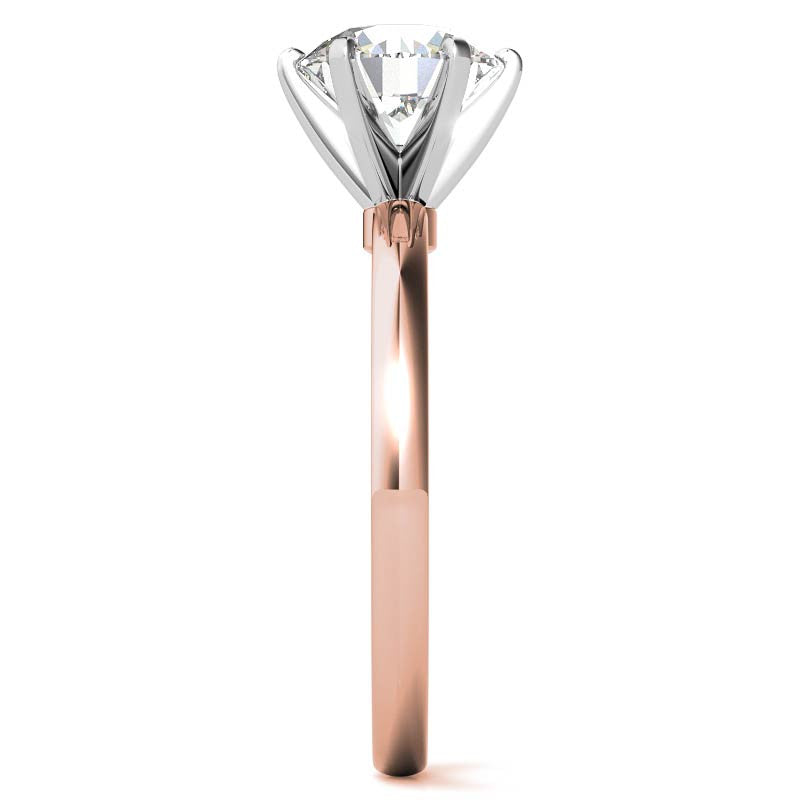 2mm Moissanite Solitaire Ring