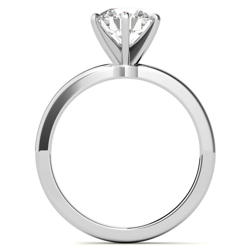2mm Moissanite Solitaire Ring