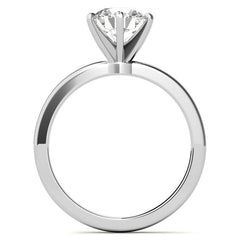 2mm Moissanite Solitaire Ring