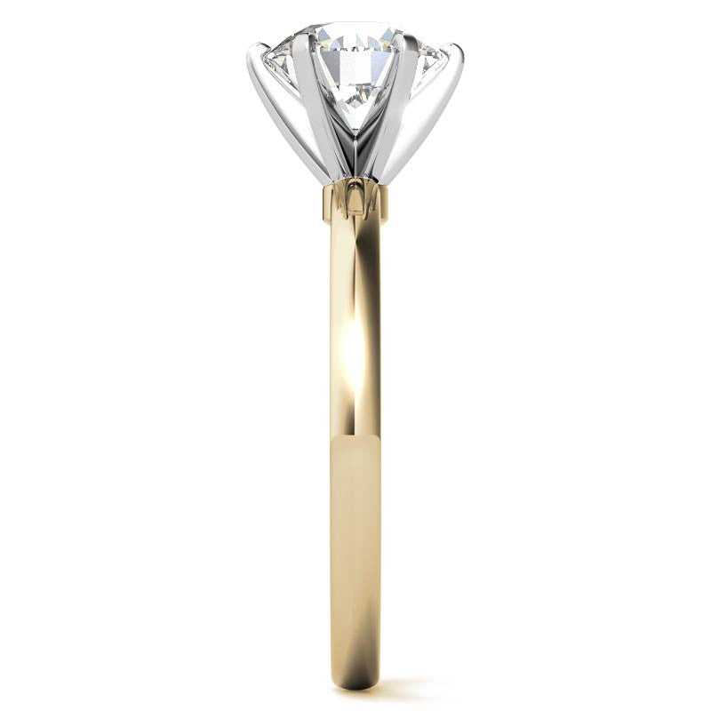 2mm Moissanite Solitaire Ring
