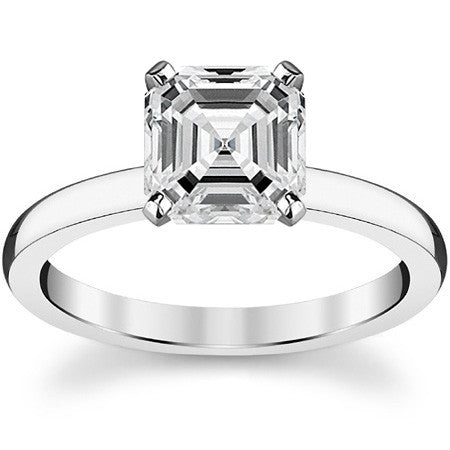 2mm Moissanite Solitaire Ring
