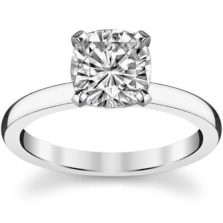 2mm Moissanite Solitaire Ring