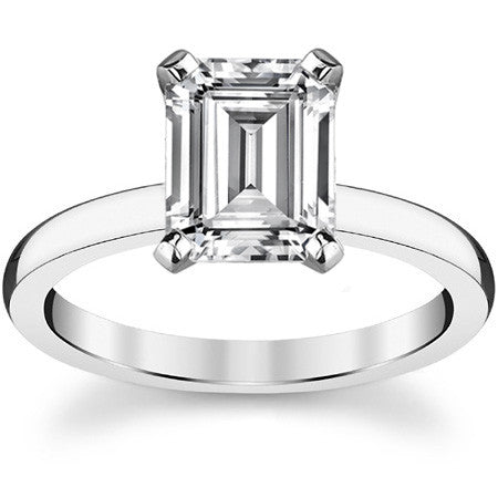 2mm Moissanite Solitaire Ring