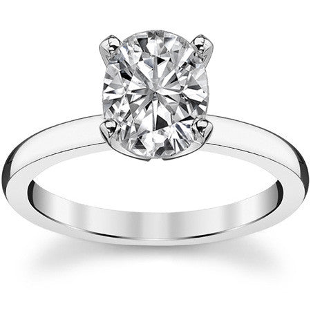 2mm Moissanite Solitaire Ring