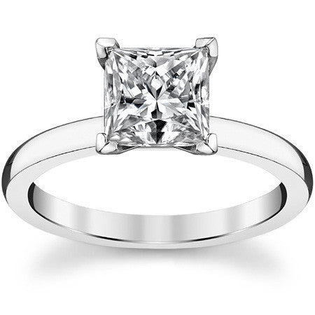 2mm Moissanite Solitaire Ring