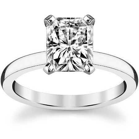 2mm Moissanite Solitaire Ring