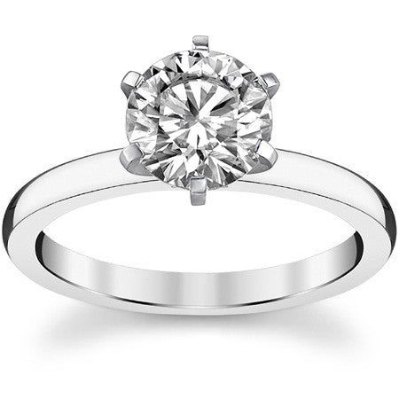 2mm Moissanite Solitaire Ring