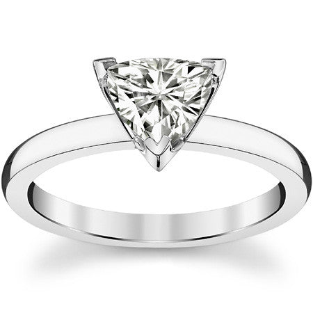 2mm Moissanite Solitaire Ring