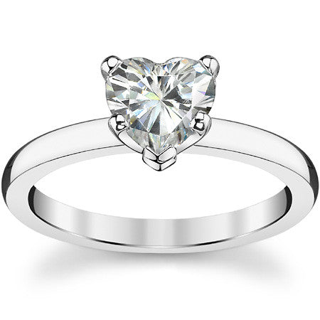 2mm Moissanite Solitaire Ring